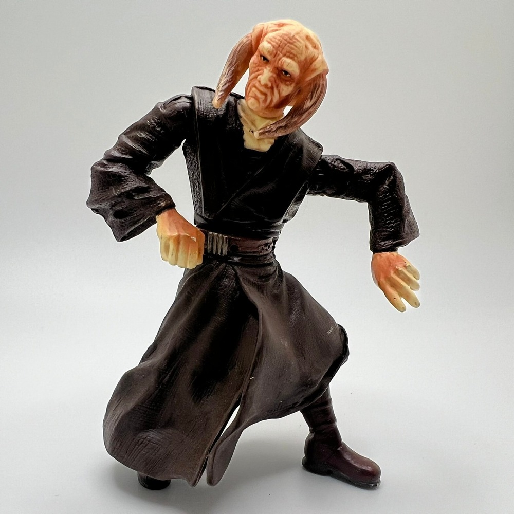 Star Wars Saesee Tiin Jedi Master 2002 AOTC Hasbro Action‎ Figure No Weapons